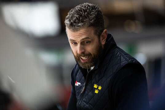 Head coach Ulf Lundberg of Sweden