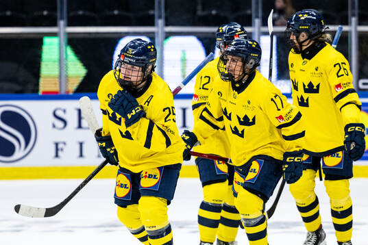 Lina Ljungblom of Sweden celebrates
