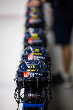 Helmets team Sweden’s players are lined up