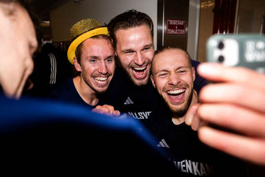 Östers David Seger, Niklas Söderberg och Kevin Höög