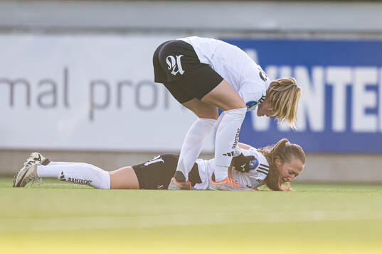 Matilde Alsaker Rogde of Rosenborg in pain