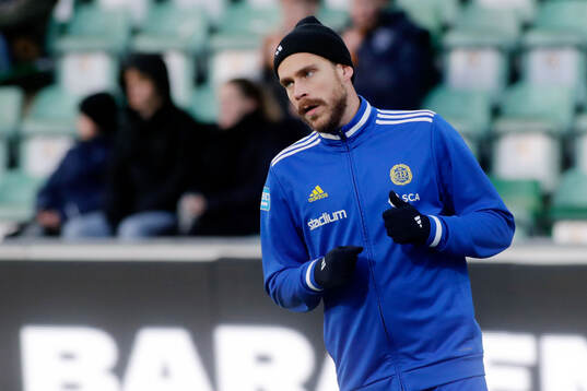 GIF Sundsvalls Pontus Engblom innan fotbollsmatchen i