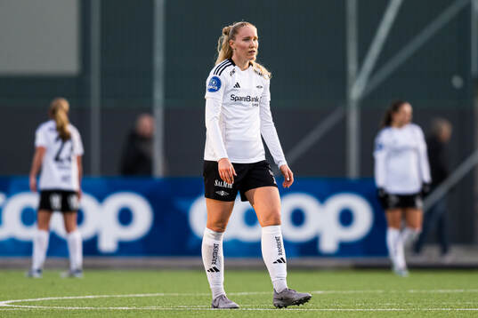 Synne Amdahl Brønstad of Rosenborg looks dejected