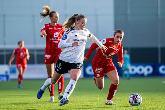 Mathilde Harviken of Rosenborg and Heidi Steinsbø Halbmayr