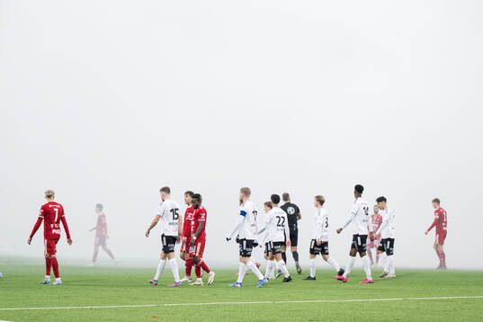 Domaren stoppar tillfälligt matchen