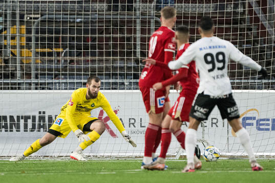 Skövde AIKs målvakt Markus Fröjd