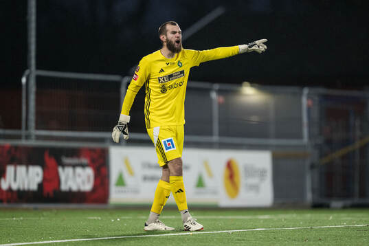 Skövde AIKs målvakt Markus Fröjd