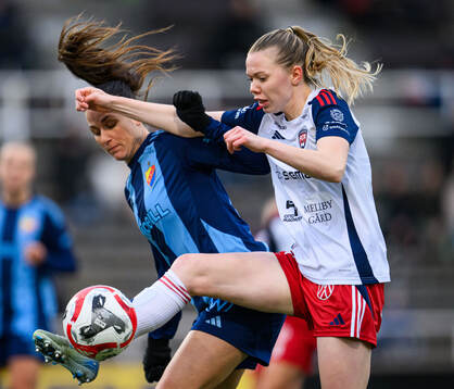 Djurgårdens Beata Kollmats och Rosengårds Bea Sprung