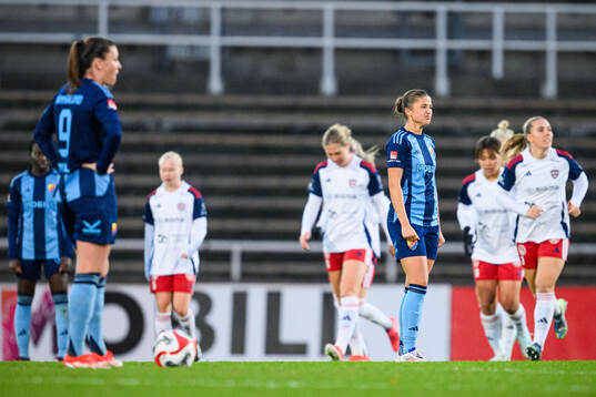 Djurgårdens Therese Åsland deppar