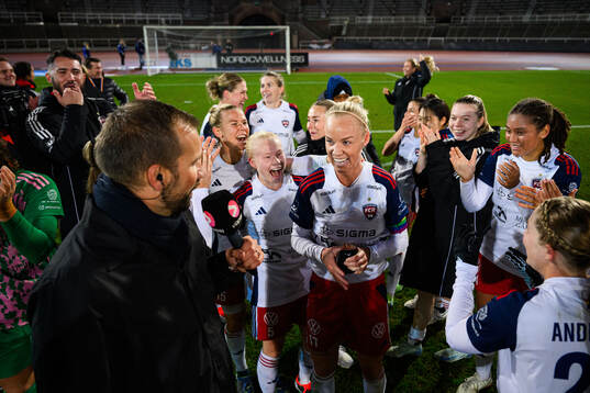 Rosengårds Caroline Seger jublar