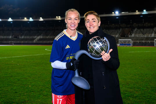Rosengårds Caroline Seger och sportchef Therese Sjögran