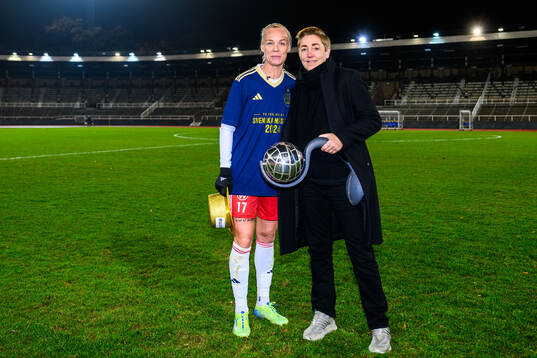 Rosengårds Caroline Seger och sportchef Therese Sjögran