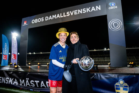 Rosengårds Caroline Seger och sportchef Therese Sjögran