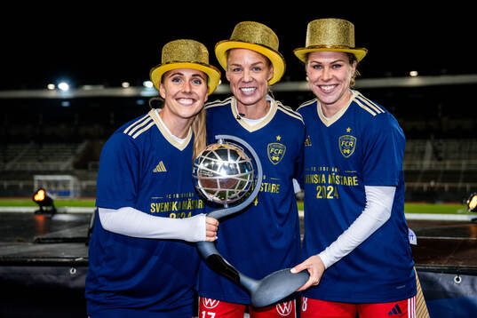 Rosengårds Gudrun Arnardottir, Caroline Seger och Rebecca