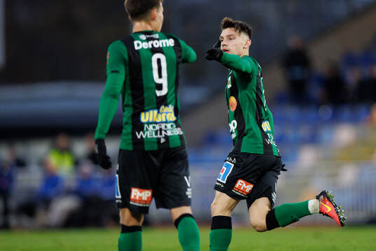 Varbergs Isak Bjerkebo jublar
