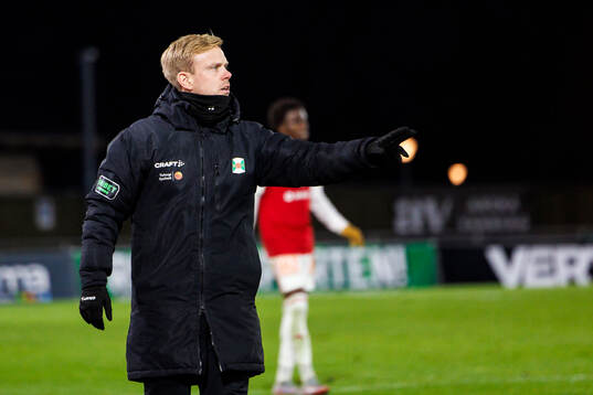 Varbergs assisterande tränare Viktor Salwén