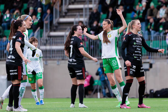 Hammarbys Bella Andersson jublar