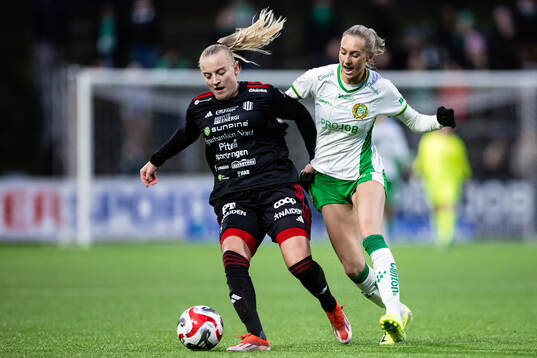 Piteås Wilma Carlsson och Hammarbys Ellen Wangerheim