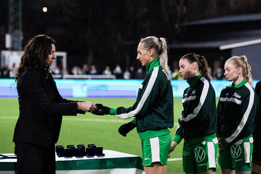 Svenska fotbollförbundets Andrea Möllerberg Hammarbys