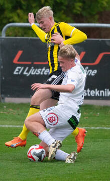 IFK Hässleholms Linus Roslund i kvalmatchen till div. 1
