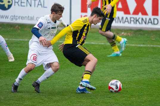 IFK Hässleholms Leon Shala i kvalmatchen till div. 1