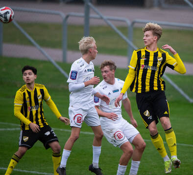 IFK Hässleholms Noel Larsson i kvalmatchen till div. 1