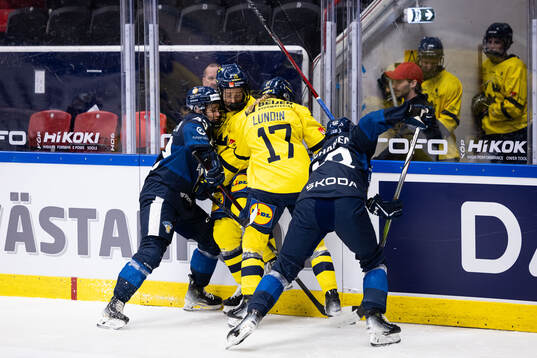 during the Lidl Hockey Games match between Sweden and