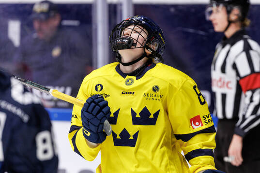 Hilda Svensson of Sweden looks dejected