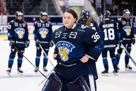 goaltender Anni Keisala of Finland
