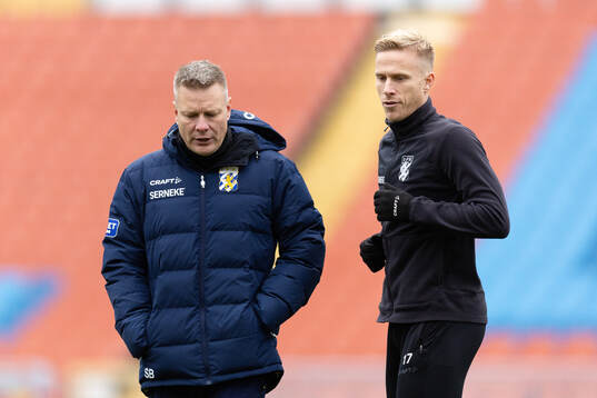 IFK Göteborgs tränare Stefan Billborn och Oscar Wendt