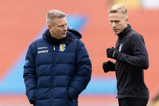 IFK Göteborgs tränare Stefan Billborn och Oscar Wendt