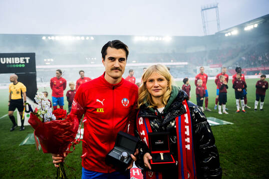Helsingborgs Jon Birkfeldt och Alma Larsson