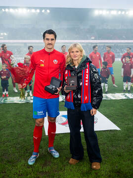Helsingborgs Jon Birkfeldt och Alma Larsson