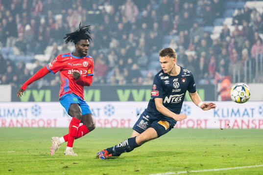 Helsingborgs Benjamin Acquah och Örgrytes Christoffer