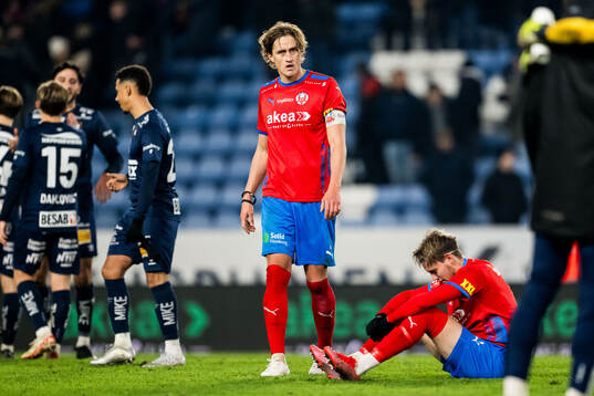 Helsingborgs Thomas Pauck Rogne och Taylor Silverholt deppar