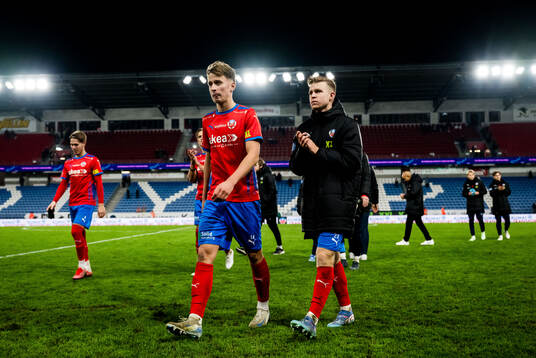 Helsingborgs Lukas Kjellnäs och William Westerlund deppar