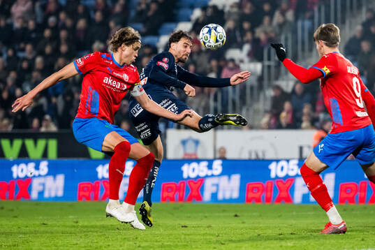 Helsingborgs Thomas Pauck Rogne och Örgrytes Jonathan