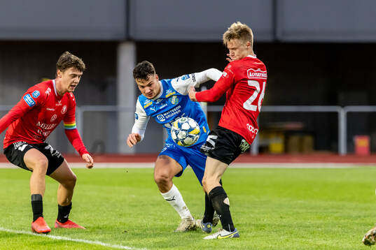 Trelleborgs Viktor Christiansson och Oddevolds Assad Al