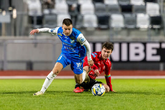 Oddevolds Oscar Iglicar Berntsson och Trelleborgs Viktor