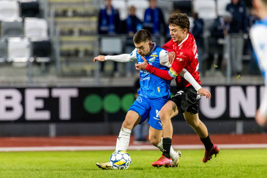 Oddevolds Oscar Iglicar Berntsson och Trelleborgs Viktor