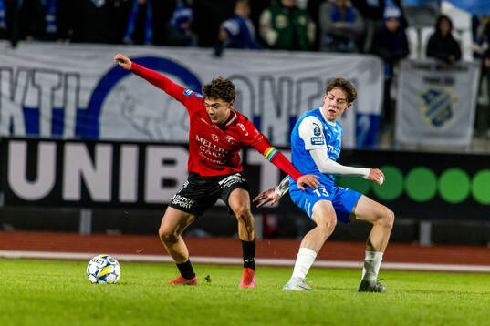 Trelleborgs Viktor Christiansson och Oddevolds Adam Stroud