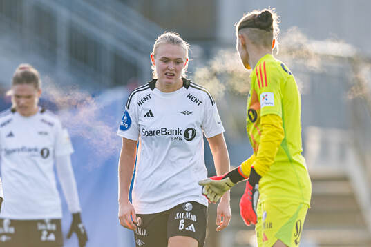 Elin Sørum of Rosenborg looks dejected