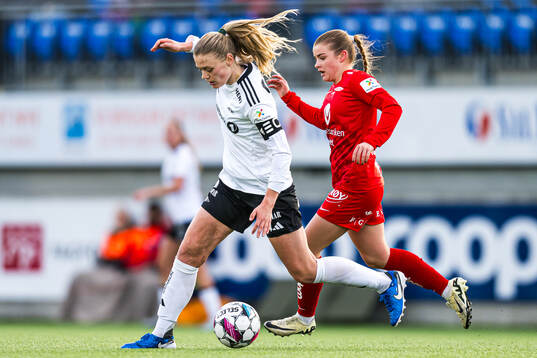 Mathilde Harviken of Rosenborg and Heidi Steinsbø Halbmayr