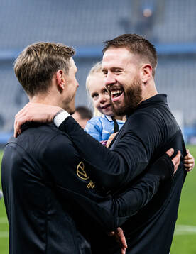 Malmö FFs Søren Rieks och Pontus Jansson