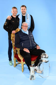 Malmö FFs Anders Christiansen med bror och far