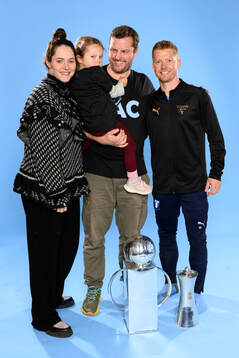 Malmö FFs Anders Christiansen med familj