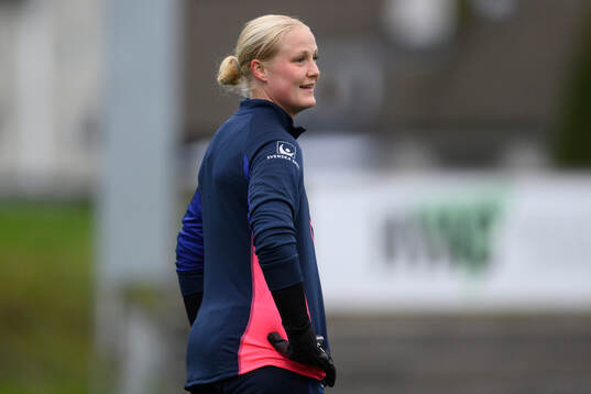 Malmö FFs målvakt målvakt Kathrine Østergaard Larsen