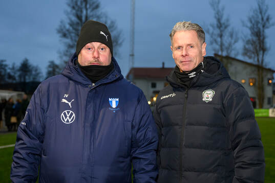Malmö FFs tränare Jonas Valfridsson och Alingsås