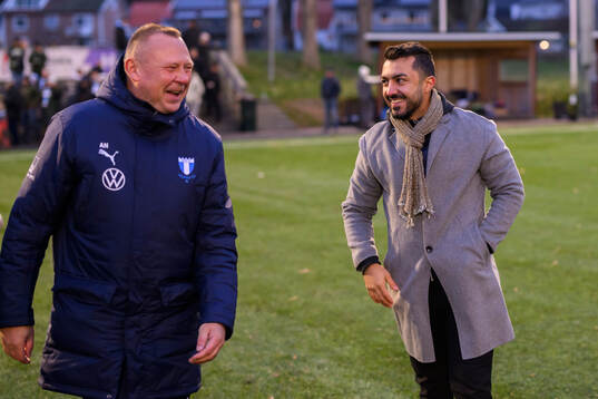 Malmö FFs lagledare Anders Nilsson och assisterande