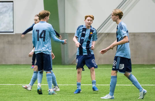 Djurgårdens Ludwig Ennart jublar